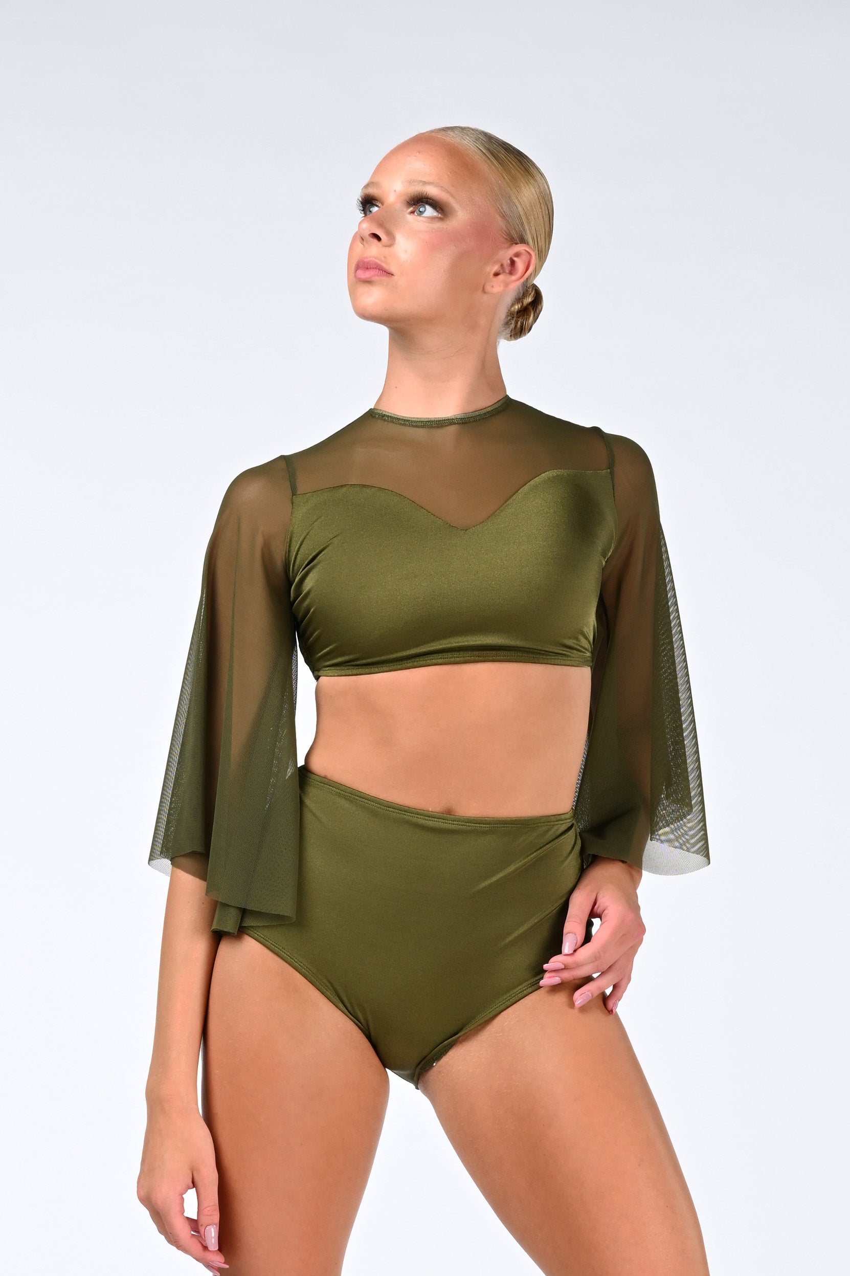 Sweetheart Top with Flutter Sleeves