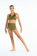 Side Wrap Skirt with attached Brief