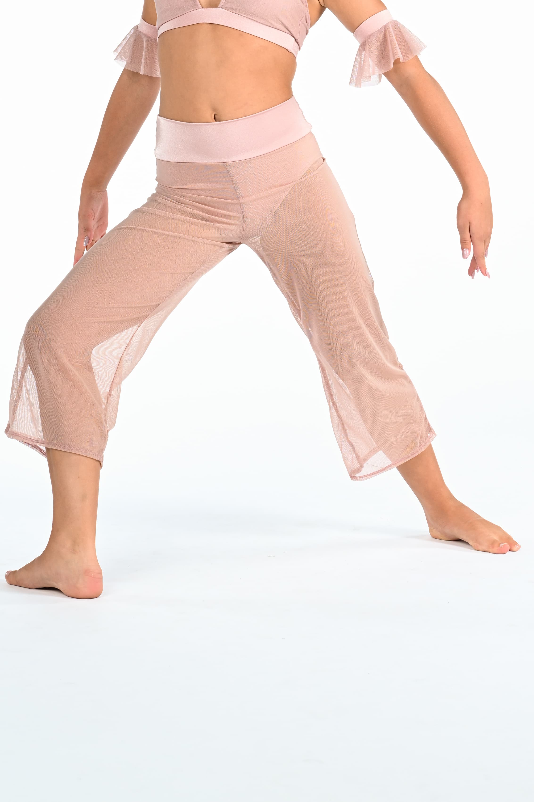 Loose Fit Crop Pant with Attached Brief