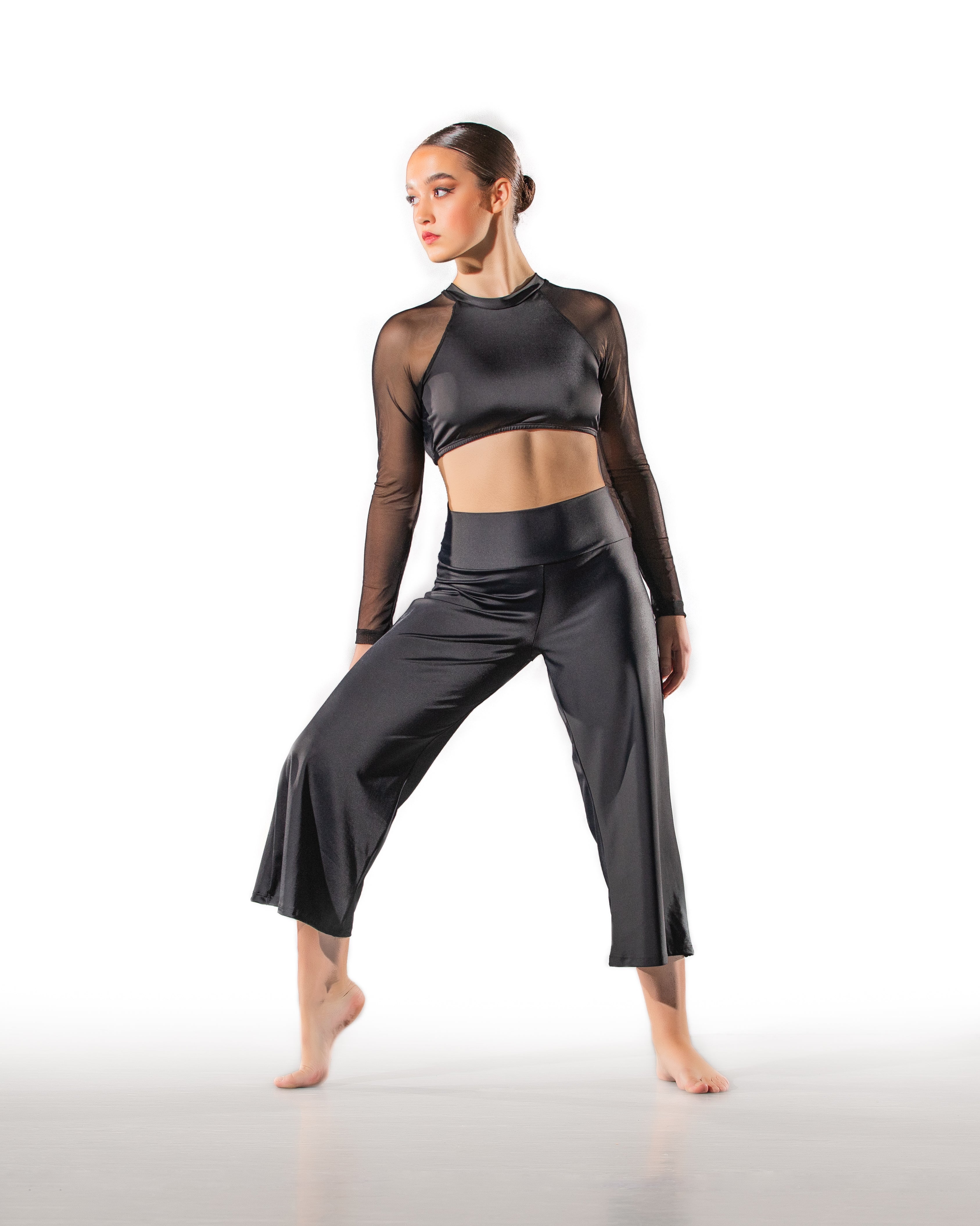 Banded Loose Fit Crop Pant